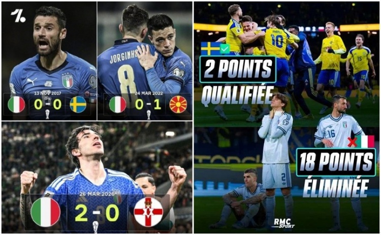 意大利世预赛三度折戟 八亿身价难掩体系性崩塌