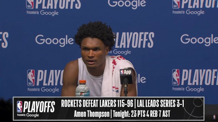 阿门·汤普森：我们不再依赖教练指挥 每场都在成长